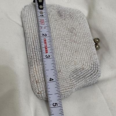 Antique Beaded Purse & Vintage Beaded Coin Purse