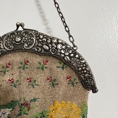 Antique Beaded Purse & Vintage Beaded Coin Purse