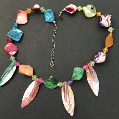 Beautiful colored shell necklace