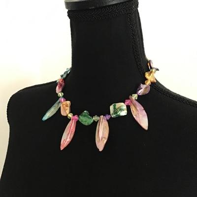 Beautiful colored shell necklace