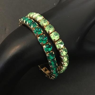 Vintage Rhinestone stretch bracelets