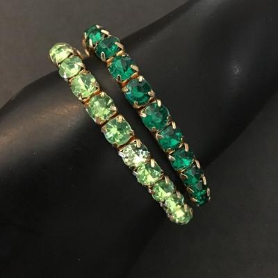 Vintage Rhinestone stretch bracelets