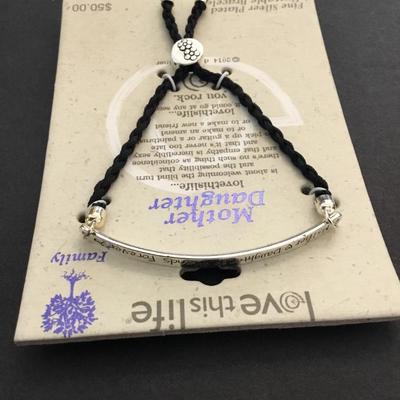 Beautiful find silver plated, adjustable, slider, bracelet, mother, daughter