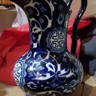 Blue & White Pitcher