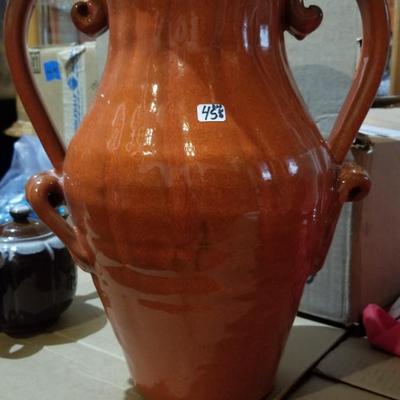 Large Orange Urn