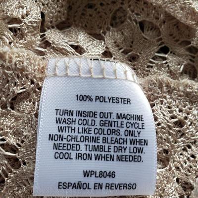 JM Collection Lacy Pattern Top