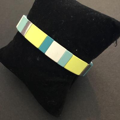 Super cute satin pastel colored stretch bracelet