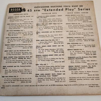 Bill Haley and His Comets 45RPM Record