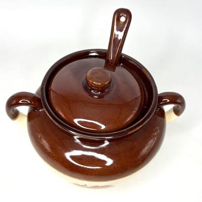 Vintage McCoy Bean Pot with Matching Mugs