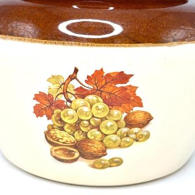 Vintage McCoy Bean Pot with Matching Mugs