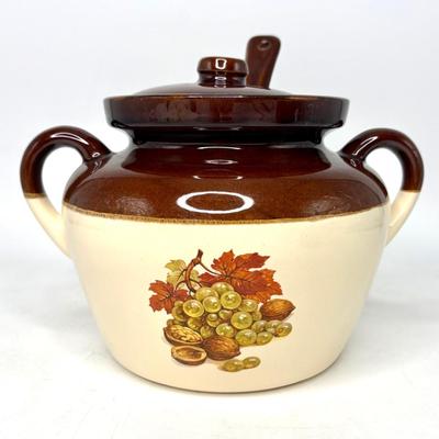Vintage McCoy Bean Pot with Matching Mugs