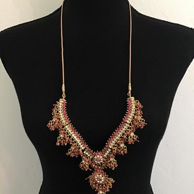 Vintage Rhinestone Statement necklace