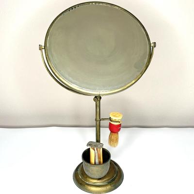 Vintage Brass Shaving Set