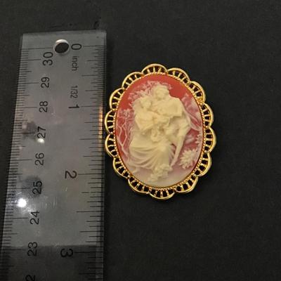 Vintage cameo brooch