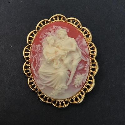 Vintage cameo brooch
