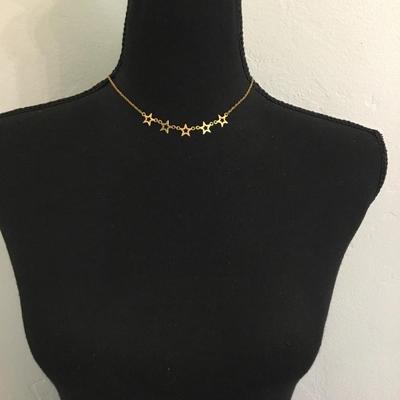 Vintage, gold, toned star collar necklace