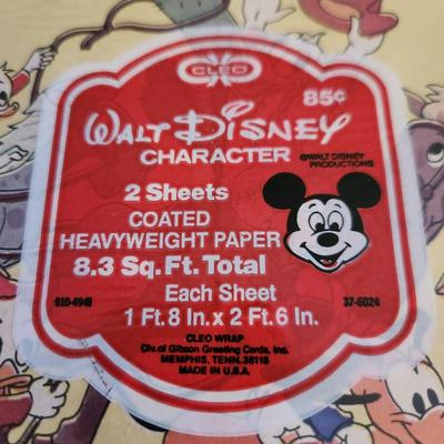 Two Packs of Vintage Disney Gift Wrap
