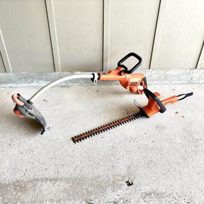 Black and Decker Weed Eater and 22” Electric Hedge Trimmer