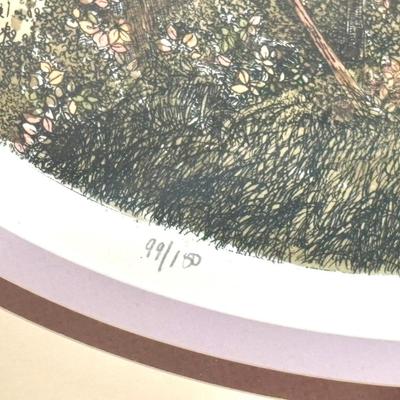 Set of 2 Thaven Boone Numbered Paintings - "Autumn Field" and "October"