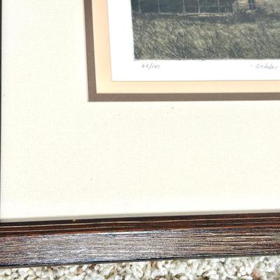 Set of 2 Thaven Boone Numbered Paintings - "Autumn Field" and "October"
