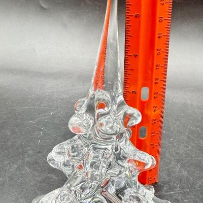 FM Ronneby Sweden Lead Glass Crystal Christmas Tree