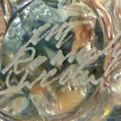 FM Ronneby Sweden Lead Glass Crystal Christmas Tree