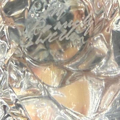 FM Ronneby Sweden Lead Glass Crystal Christmas Tree