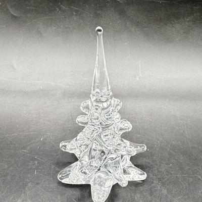 FM Ronneby Sweden Lead Glass Crystal Christmas Tree