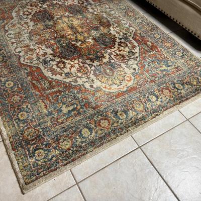Colorful 63-1/2” x 90” Area Rug