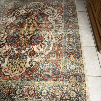 Colorful 63-1/2” x 90” Area Rug
