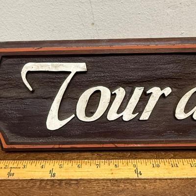 Tour de France Wood Sign