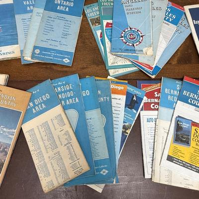 Vintage Maps- USA - mostly California