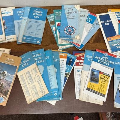Vintage Maps- USA - mostly California