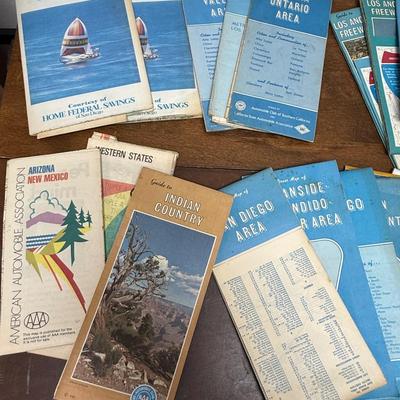 Vintage Maps- USA - mostly California