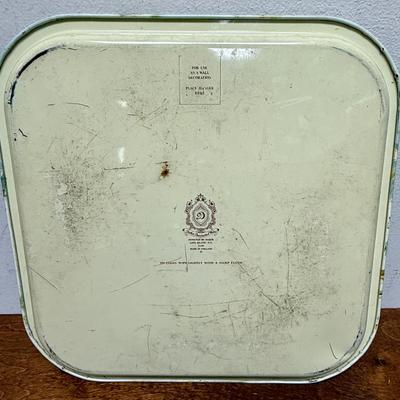 intage Daher Decorated Ware Metal Tray / Wall Decor Paris France Moulin Rouge
