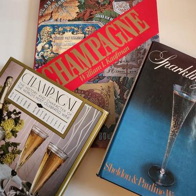 Collection of Elegant Champagne Books