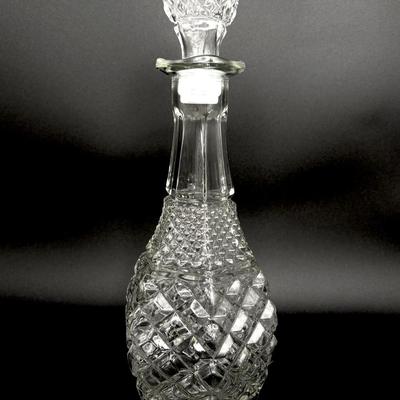 Vintage Anchor Hocking Wexford Decanter Set with 20 Glasses