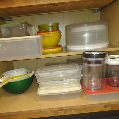 Collection of Plastic Storage Containers