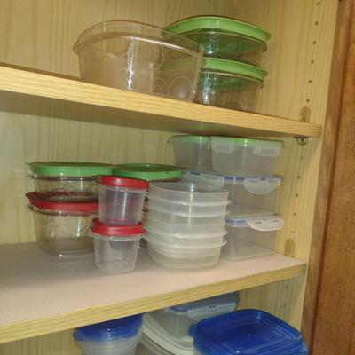 Collection of Plastic Storage Containers