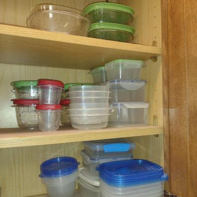 Collection of Plastic Storage Containers