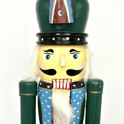 Large Green Nutcracker - Over a Foot and a Half Tall