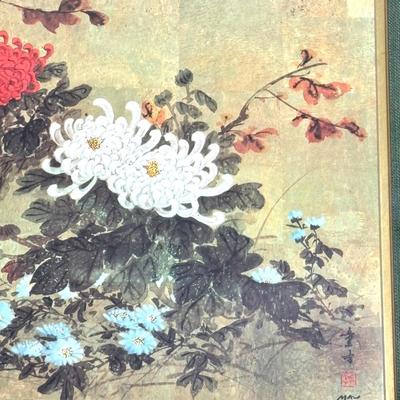 Asian Floral Framed Print