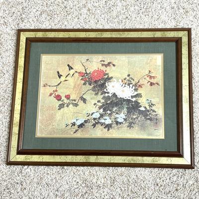 Asian Floral Framed Print