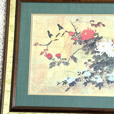 Asian Floral Framed Print