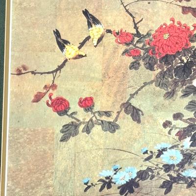 Asian Floral Framed Print