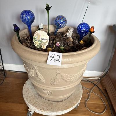 Big Flower Pot on Rollers