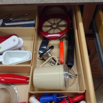 Collection of Cutlery, Utensils, and Kitchen Gadgets