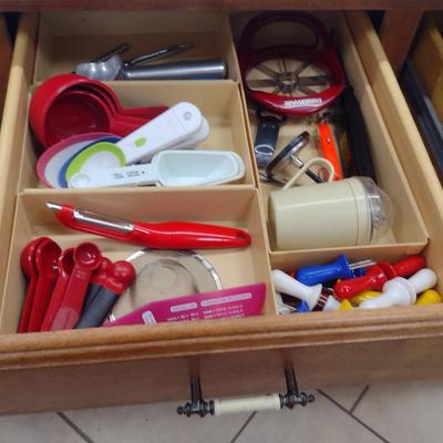 Collection of Cutlery, Utensils, and Kitchen Gadgets