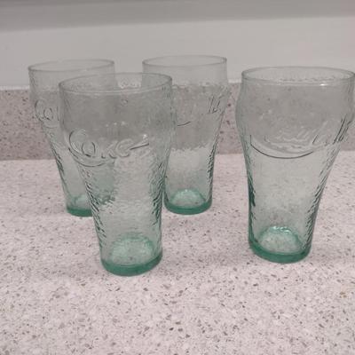 Coca Cola Bell Shaped Drinking Glasses- Four Pieces