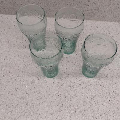 Coca Cola Bell Shaped Drinking Glasses- Four Pieces